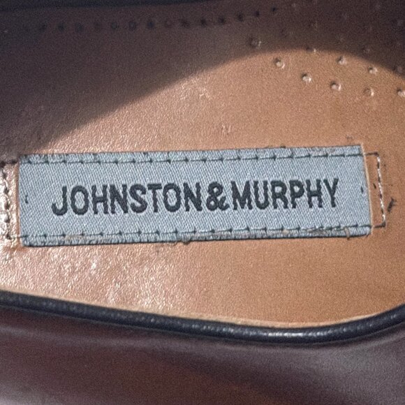 Johnston & Murphy Shoes Mens 12 Brown Leather Oxford Career Event Dandy Academia main image 15